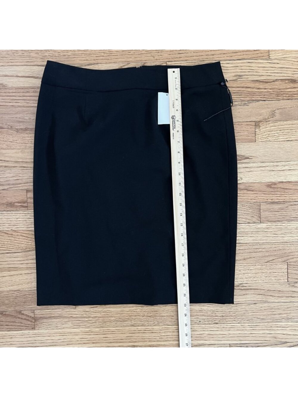 Calvin Klein Women's Sz 12 NWT Black Pencil Skirt Stretch Lined Classic Capsule - Picture 7 of 8